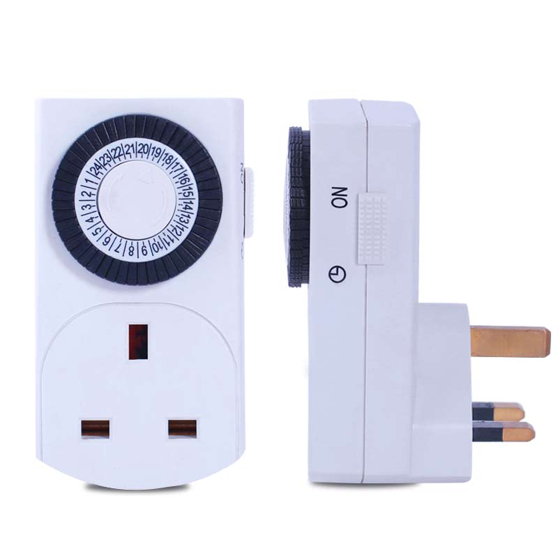 HBN 24 Hour Plug-In Energy Saving Mini Mechanical Timer Switch, BND-50/E42