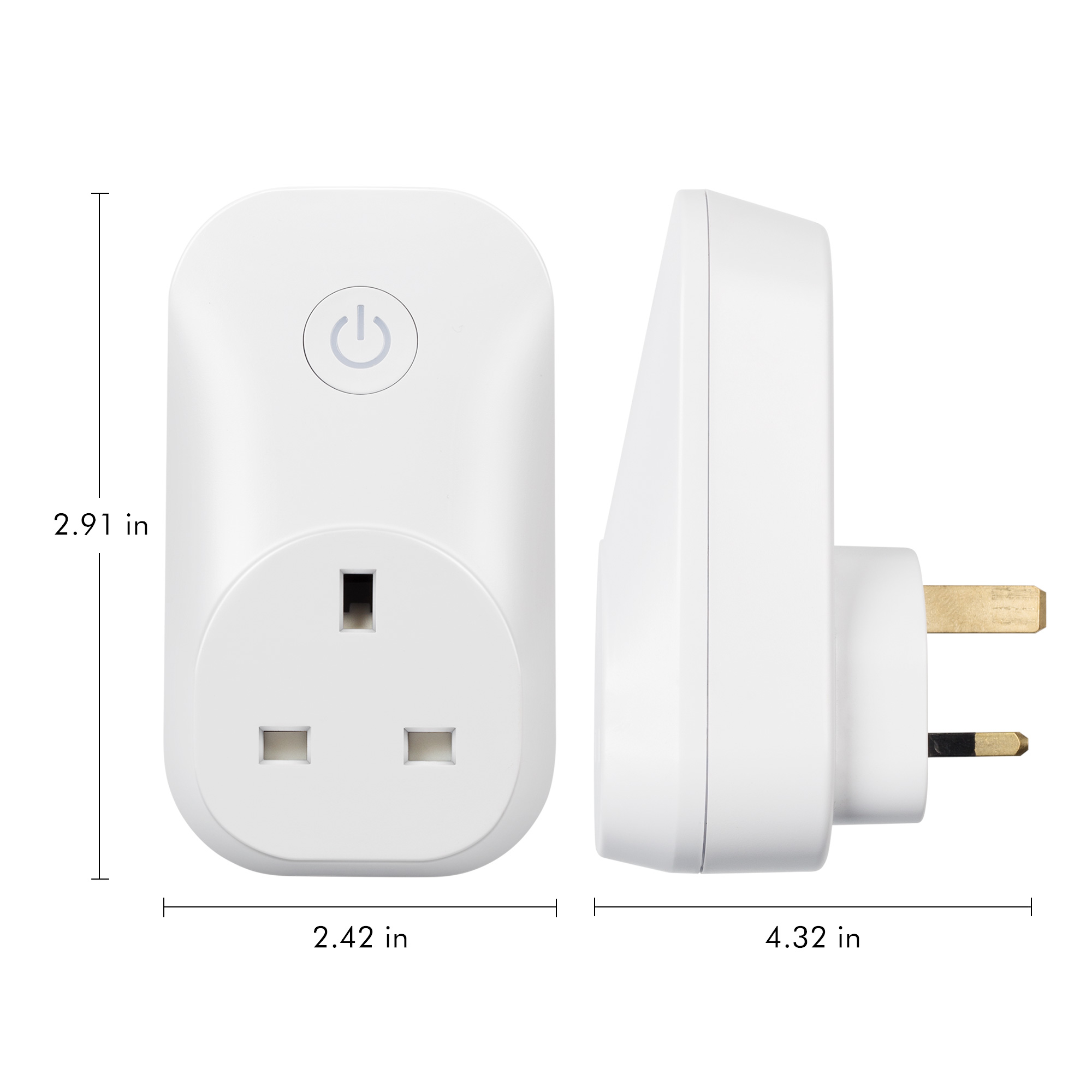 HBN - Outdoor Smart WiFi Plug Outlet, Wireless Remote Control by App.